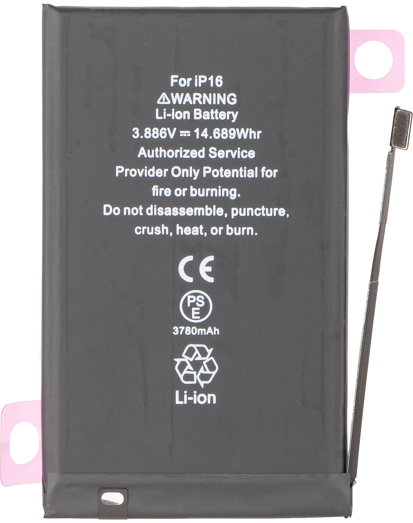 Μπαταρία Apple iPhone 16, Υψηλής Χωρητικότητας