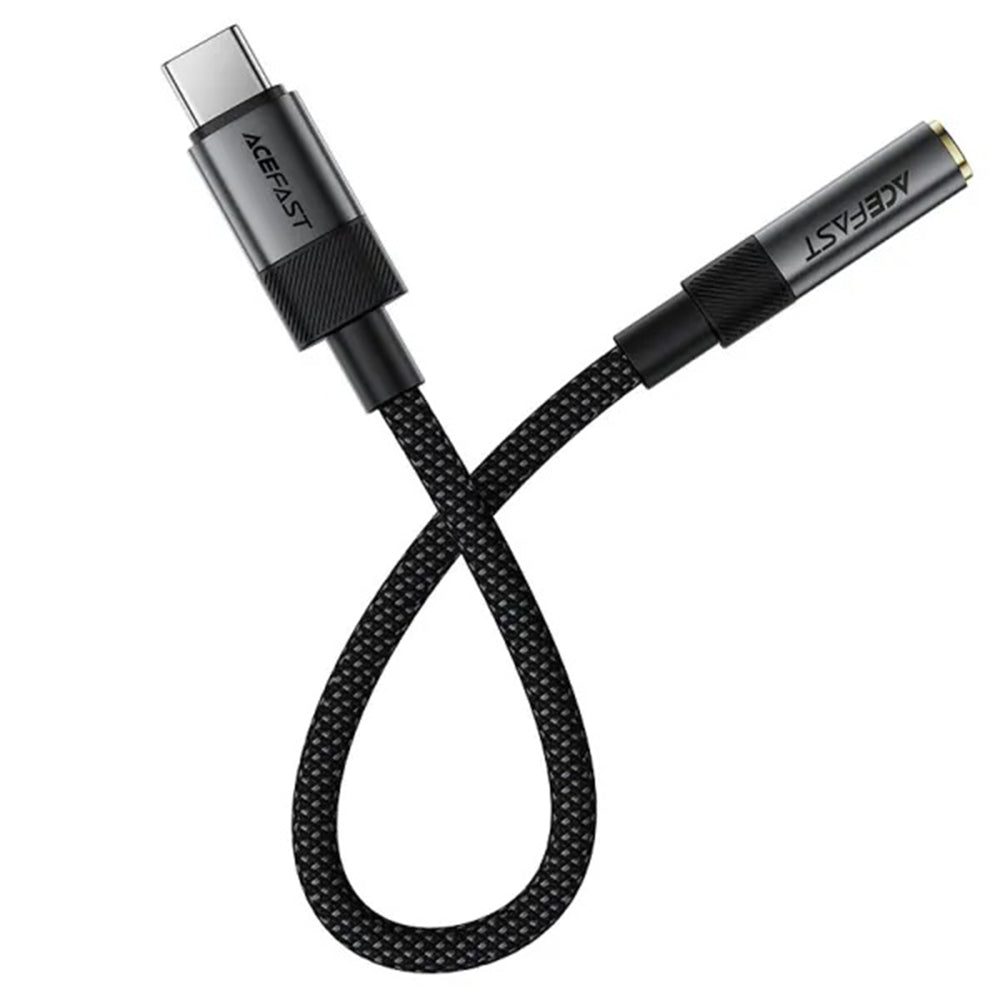 Προσαρμογέας Ήχου USB-C - 3.5mm Acefast J12, Μαύρο