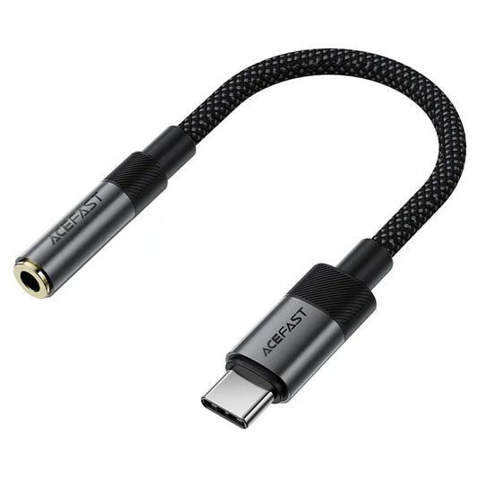 Προσαρμογέας Ήχου USB-C - 3.5mm Acefast J12, Μαύρο