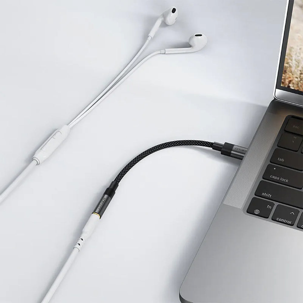 Προσαρμογέας Ήχου USB-C - 3.5mm Acefast J12, Μαύρο