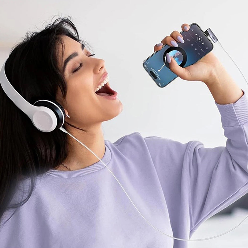 Προσαρμογέας Ήχου USB-C - 3.5mm UGREEN CM460 (20194) Γωνιακός, Γκρι