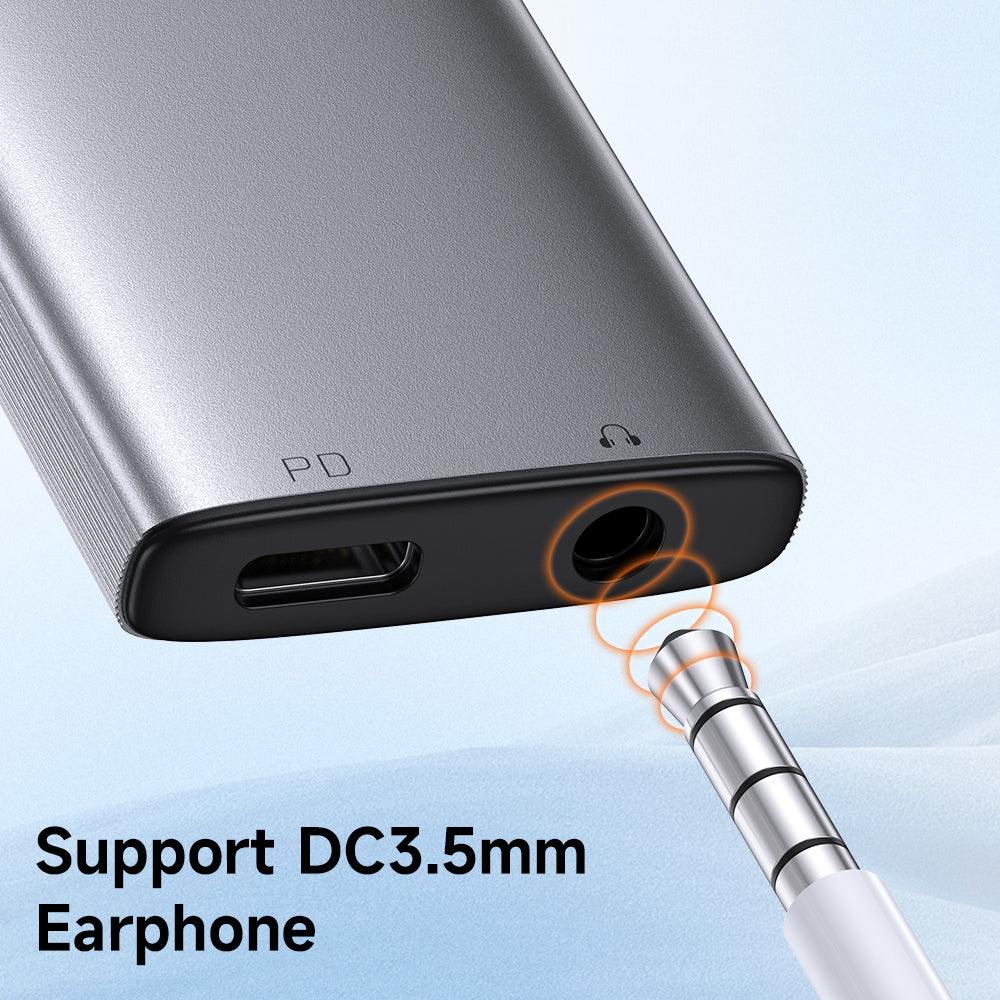 Προσαρμογέας Ήχου USB-C - USB-C / 3.5mm McDodo CA-5050 Wales, Γκρι