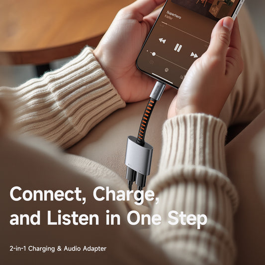 Προσαρμογέας Ήχου USB-C - USB-C / USB-C McDodo CA-3370, Γκρι