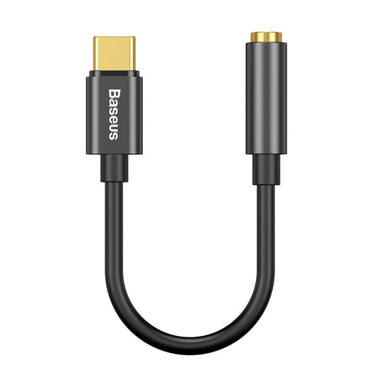 Προσαρμογέας ήχου USB-C - 3,5 mm Baseus L54, μαύρο CATL54-01