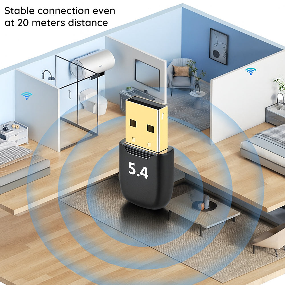 Προσαρμογέας Bluetooth USB Techsuit BlueJet A20, Μαύρος
