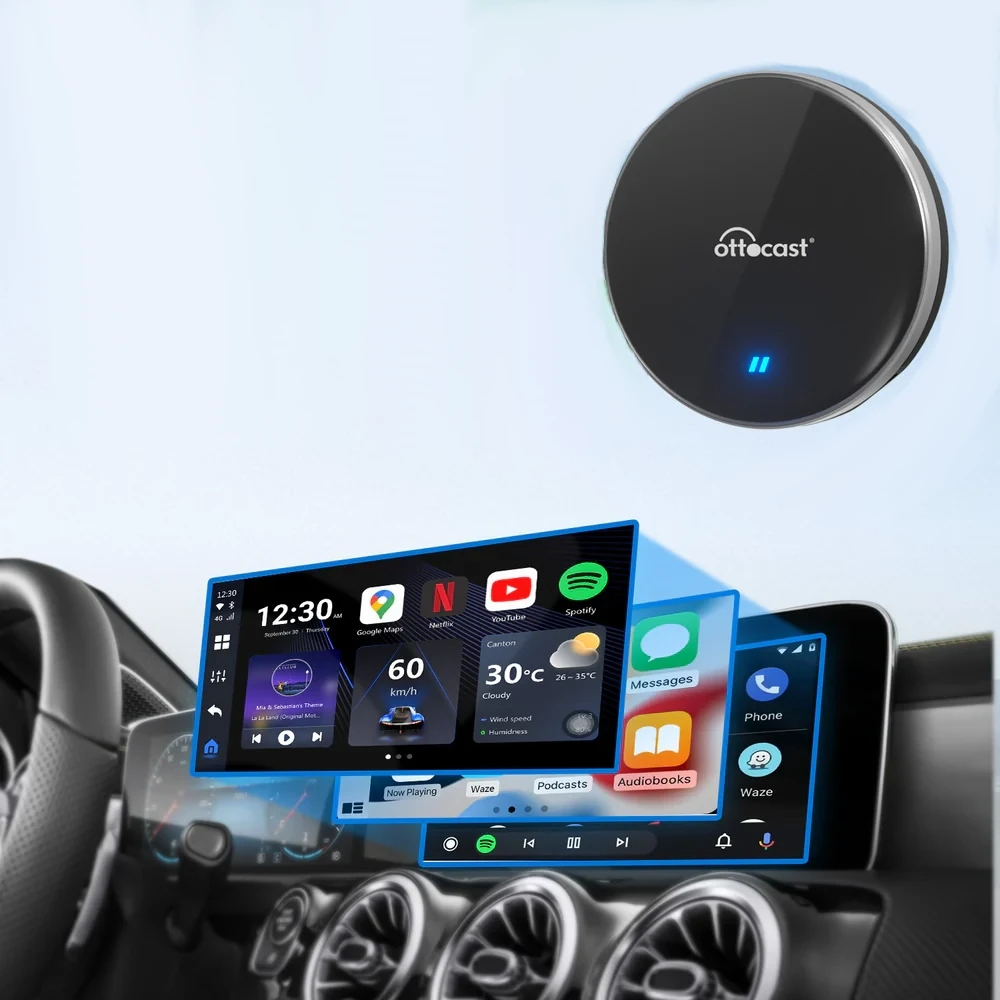 Αντάπτορας Carplay / Android Auto Wireless Ottocast OttoAibox P3 Lite για Apple iPhone / Android Series