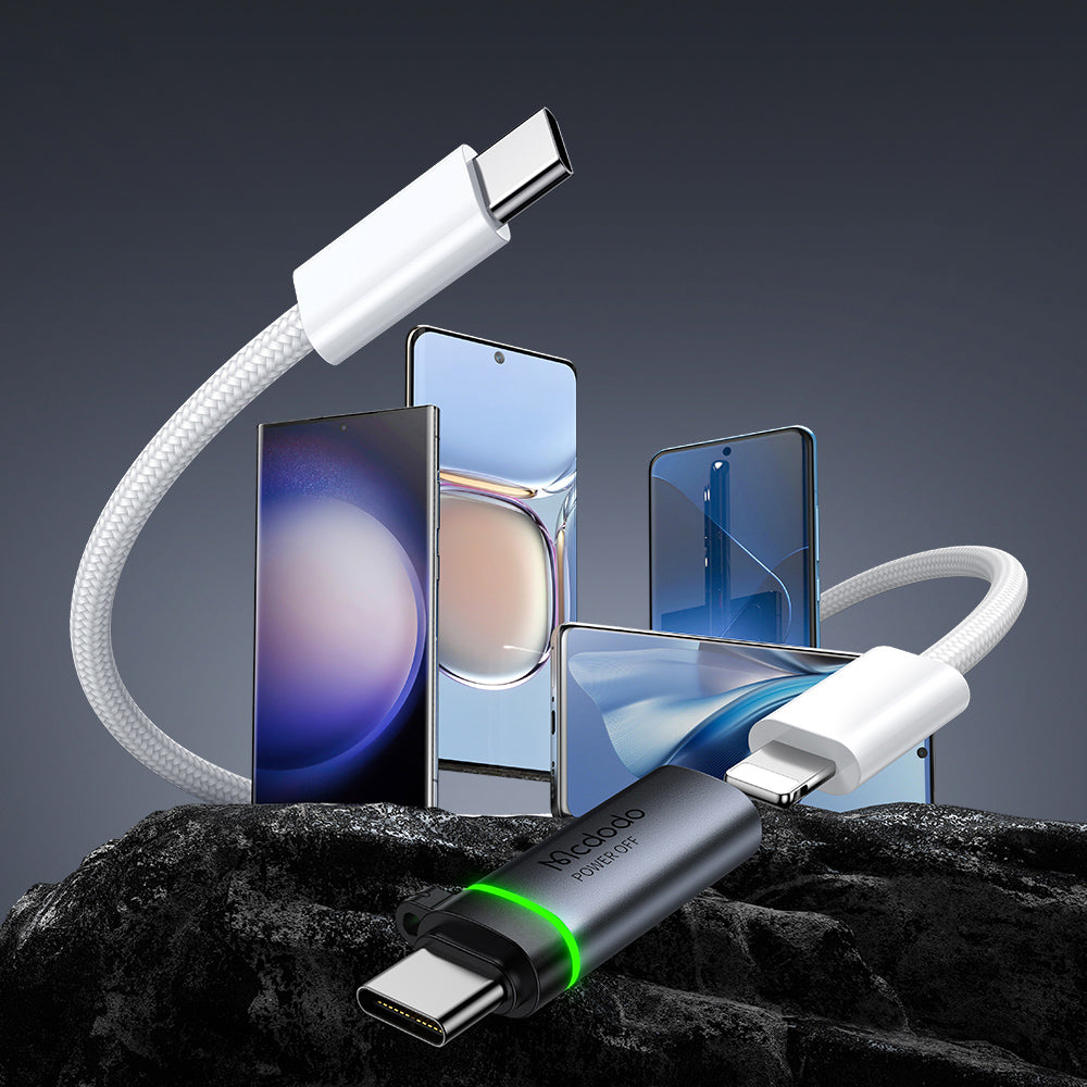Αντάπτορας Δεδομένων και Φόρτισης Lightning - USB-C McDodo OT-6010 Power Off, Μαύρο