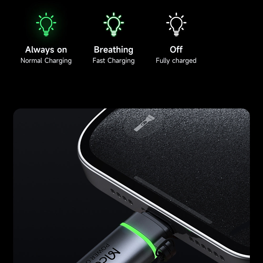Αντάπτορας Δεδομένων και Φόρτισης Lightning - USB-C McDodo OT-6010 Power Off, Μαύρο
