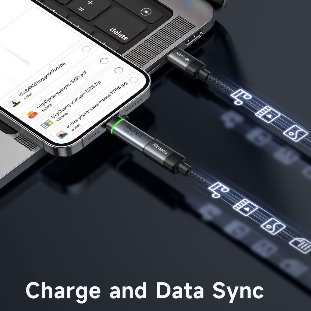 Αντάπτορας Δεδομένων και Φόρτισης Lightning - USB-C McDodo OT-6010 Power Off, Μαύρο