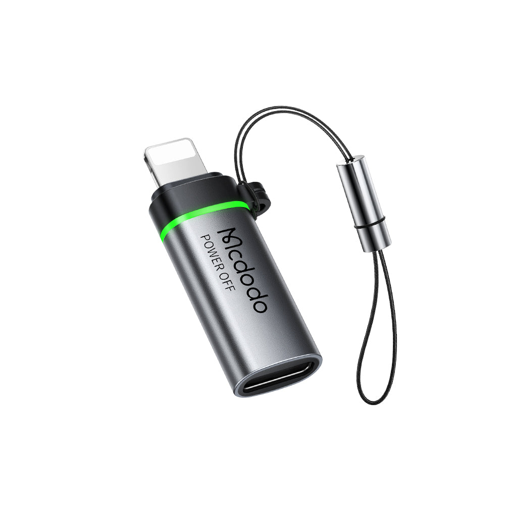 Προσαρμογέας Δεδομένων και Φόρτισης USB-C - Lightning McDodo OT-2590 Power Off, Μαύρο