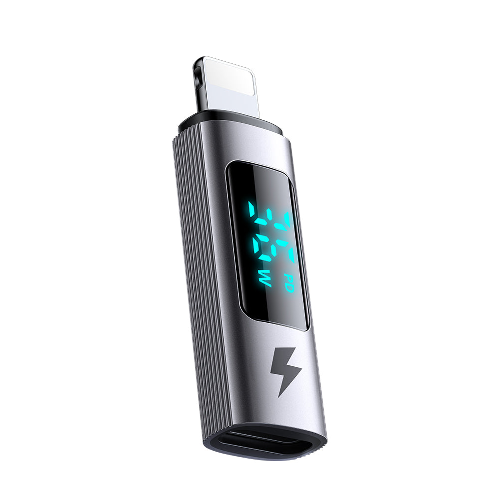 Προσαρμογέας Δεδομένων και Φόρτισης USB-C - Lightning McDodo OT-6100 Wales Display, Μαύρο