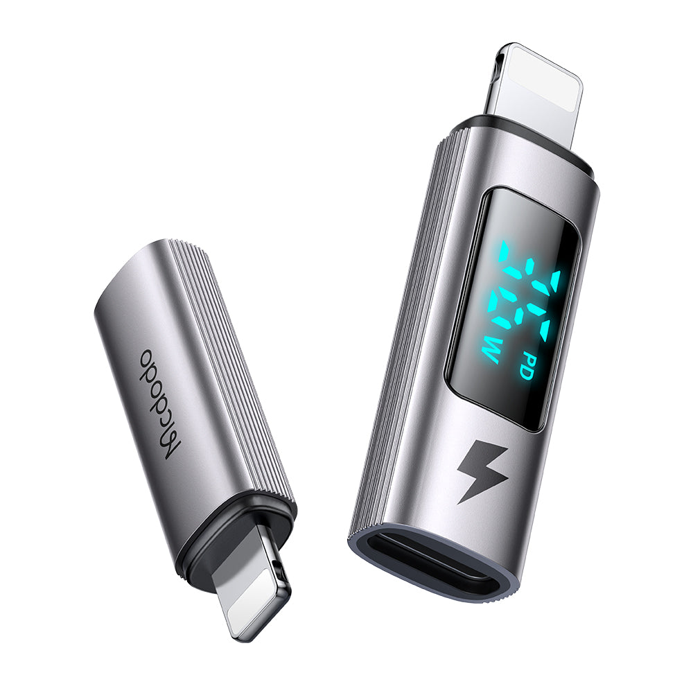Προσαρμογέας Δεδομένων και Φόρτισης USB-C - Lightning McDodo OT-6100 Wales Display, Μαύρο