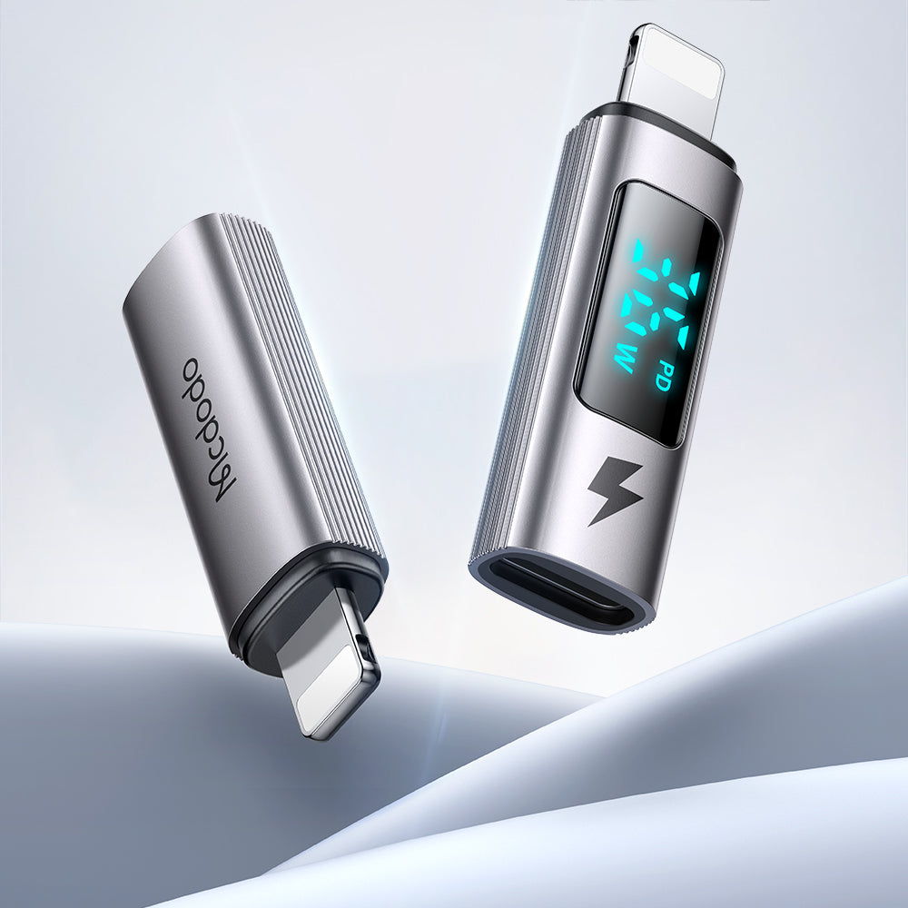 Προσαρμογέας Δεδομένων και Φόρτισης USB-C - Lightning McDodo OT-6100 Wales Display, Μαύρο