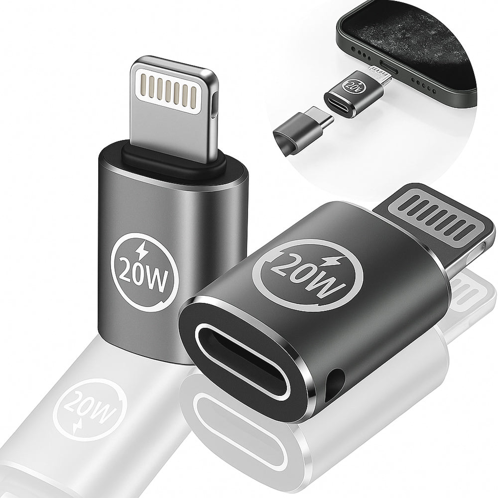 Προσαρμογέας Δεδομένων και Φόρτισης USB-C - Lightning Techsuit A11 TitanCoreX, Γκρι