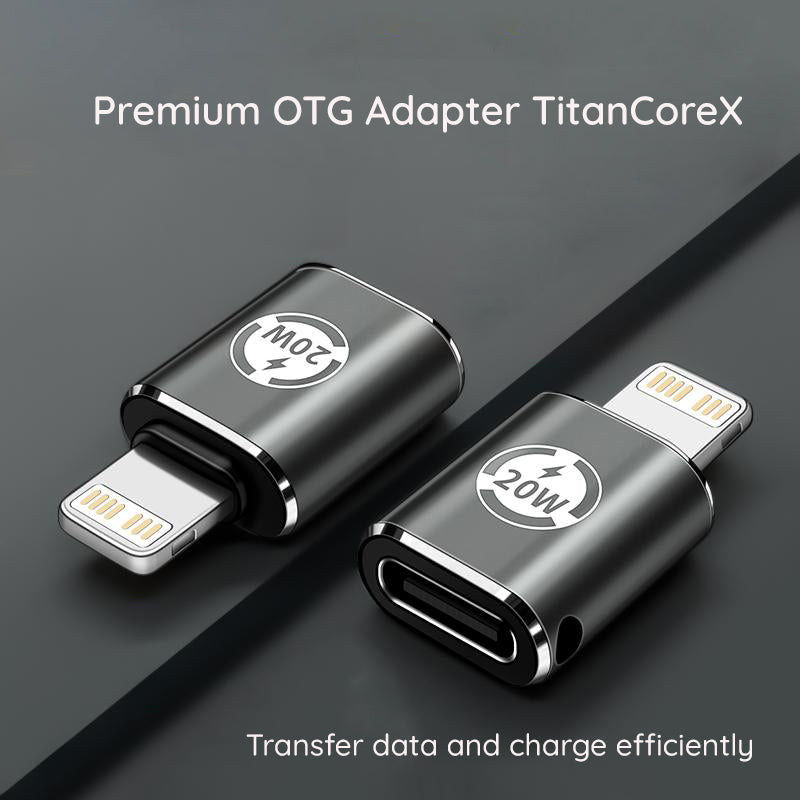 Προσαρμογέας Δεδομένων και Φόρτισης USB-C - Lightning Techsuit A11 TitanCoreX, Γκρι