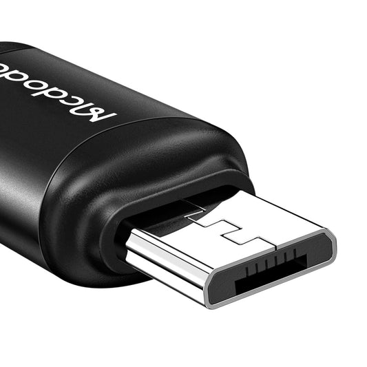 Προσαρμογέας Δεδομένων και Φόρτισης USB-C - microUSB McDodo OT-7690, Μαύρο