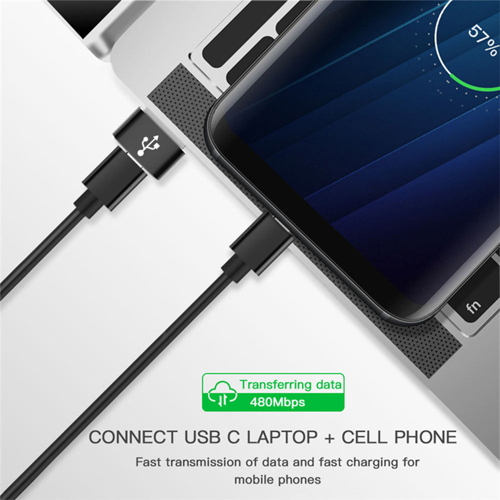 Προσαρμογέας Δεδομένων και Φόρτισης USB-C - USB-A Techsuit, Μαύρο