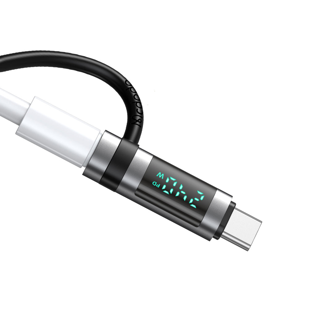 Προσαρμογέας Δεδομένων και Φόρτισης USB-C - USB-C McDodo OT-2620 Pigeon Display, Μαύρο