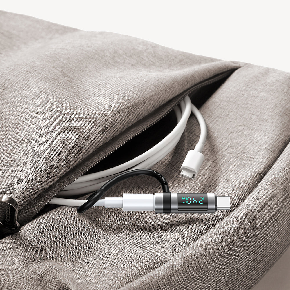 Προσαρμογέας Δεδομένων και Φόρτισης USB-C - USB-C McDodo OT-2620 Pigeon Display, Μαύρο