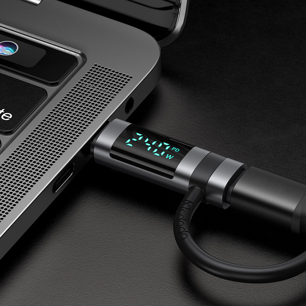 Προσαρμογέας Δεδομένων και Φόρτισης USB-C - USB-C McDodo OT-2620 Pigeon Display, Μαύρο