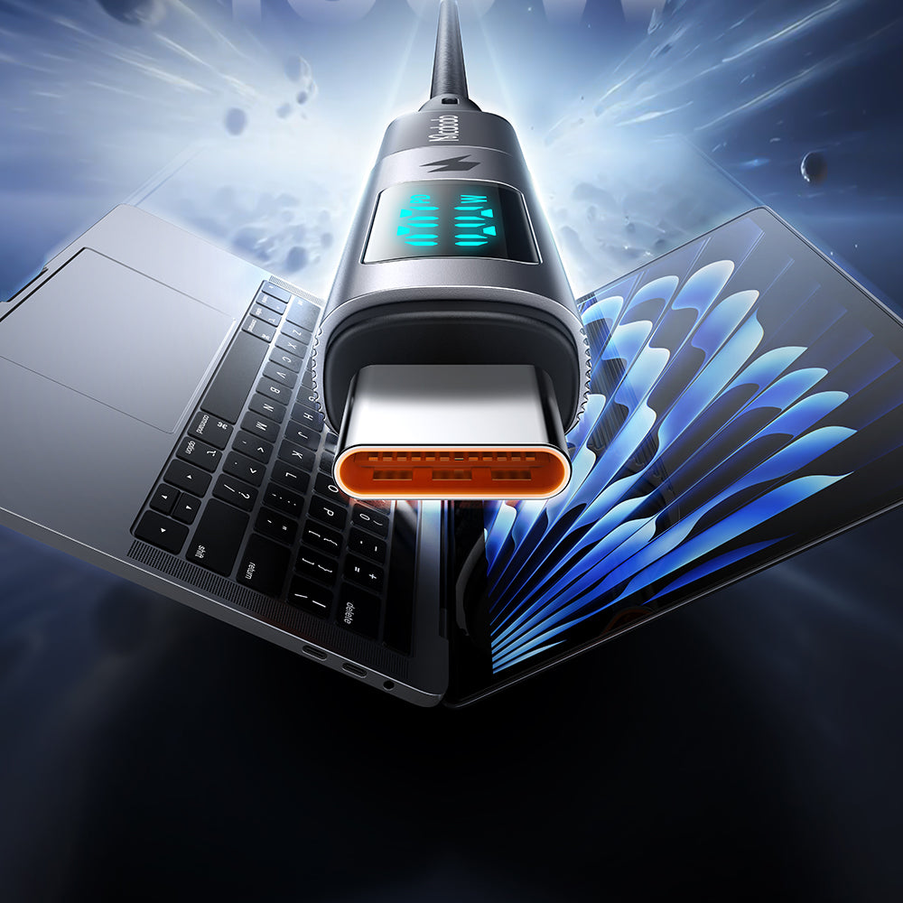 Προσαρμογέας Δεδομένων και Φόρτισης USB-C - USB-C McDodo OT-6090 Wales Display, Μαύρο