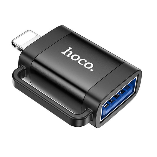 Προσαρμογέας OTG Lightning - USB-A HOCO UA31A, Μαύρο