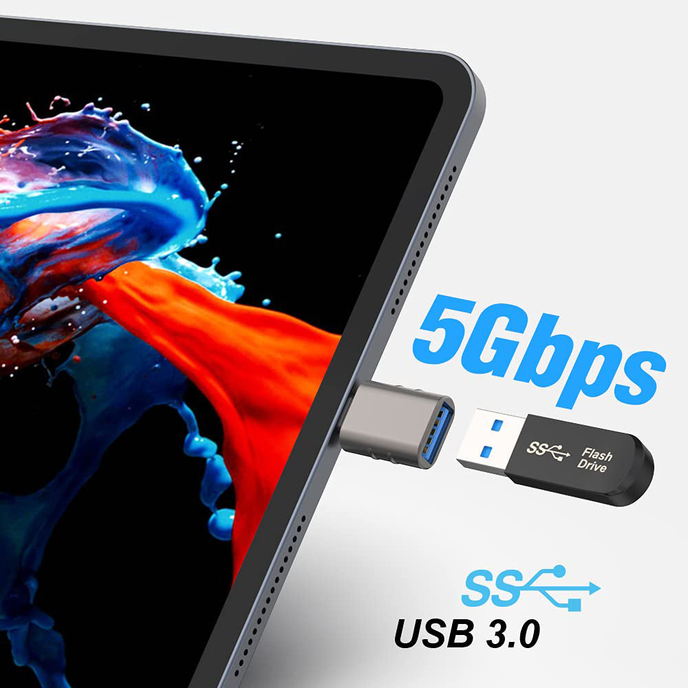 Προσαρμογέας OTG USB-C - USB-A Techsuit A10 SlateVolt, Γκρι