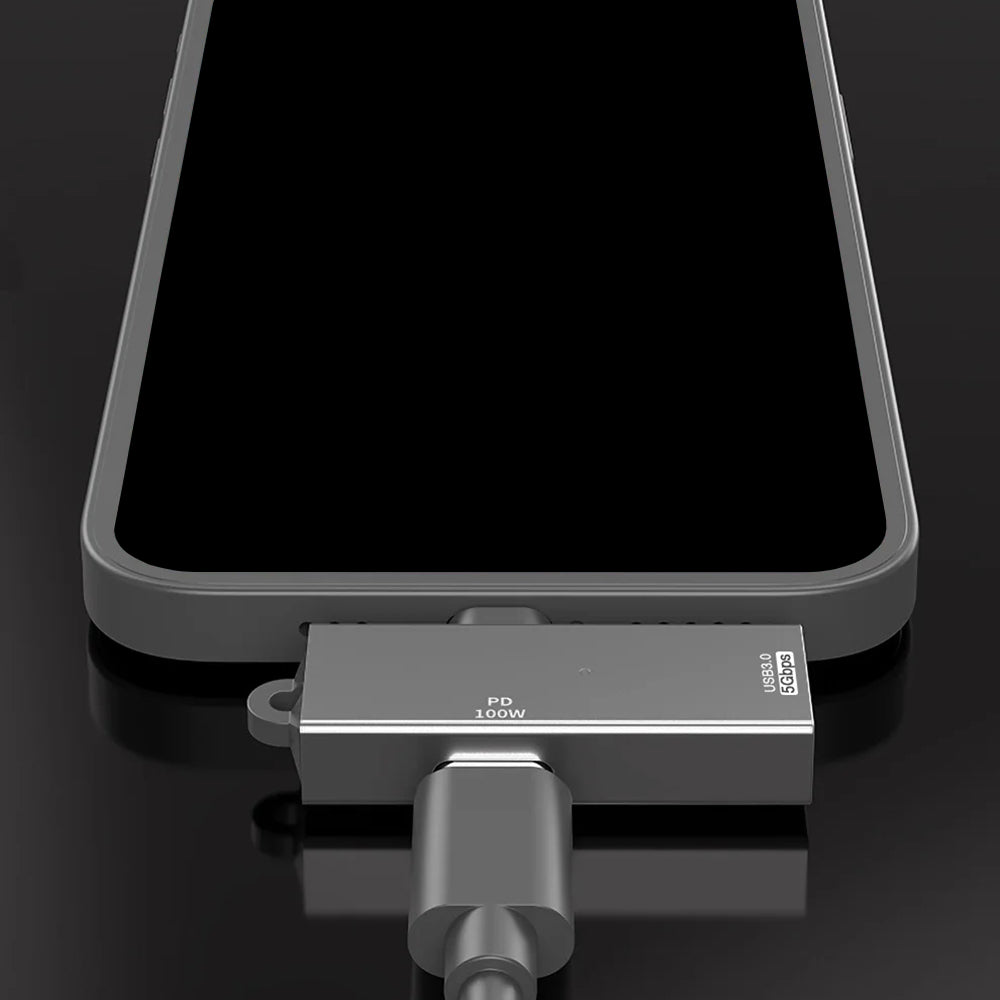 Προσαρμογέας OTG USB-C - USB-A Techsuit A21, Γκρι