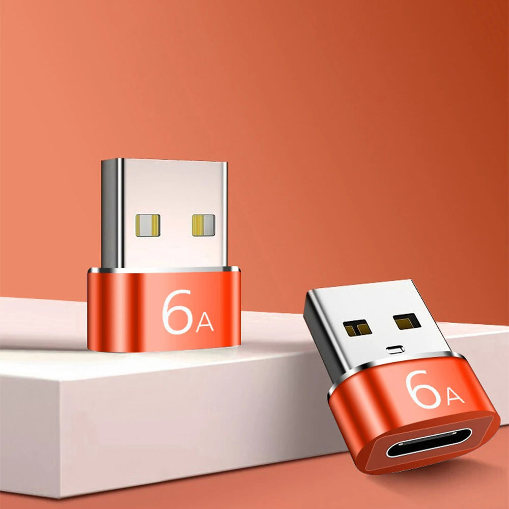 Προσαρμογέας Δεδομένων και Φόρτισης USB-C - USB-A Techsuit A4 HyperPort, Μαύρο Πορτοκαλί