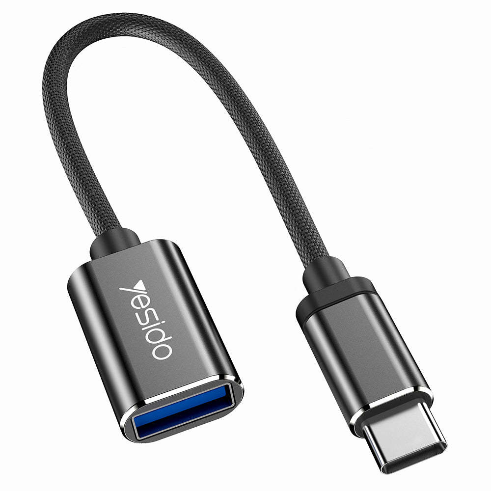 Adaptor OTG USB-C - USB-A Yesido GS01, Μαύρο