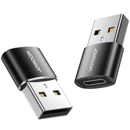 Προσαρμογέας Δεδομένων και Φόρτισης USB-C - USB-A Joyroom S-H152, Σετ 2 τεμαχίων, Μαύρο