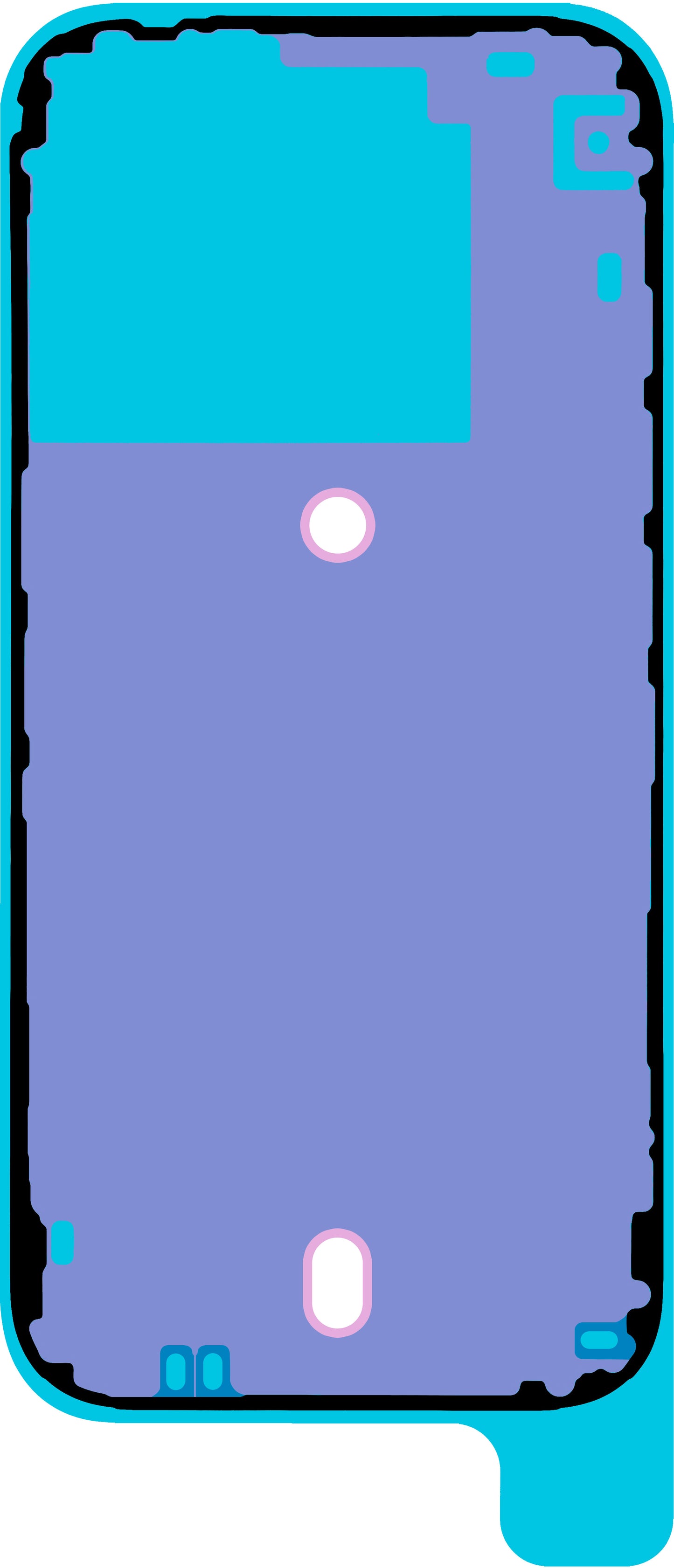 Κόλλα Καπάκι Μπαταρίας Apple iPhone 16 Pro, Service Pack 923-11071