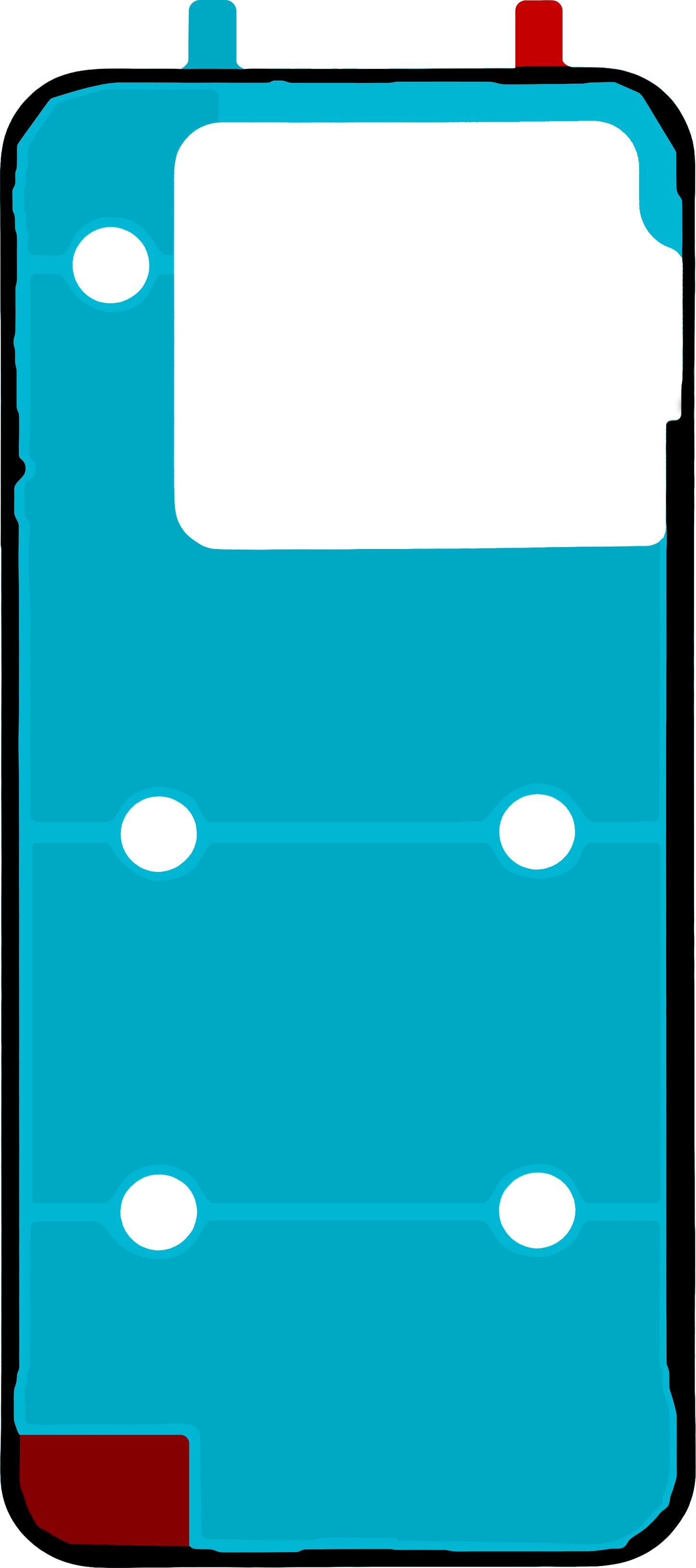 Δευτερεύων Κόλλα Καπάκι Μπαταρίας Realme GT 8 Pro, Service Pack 612717000925