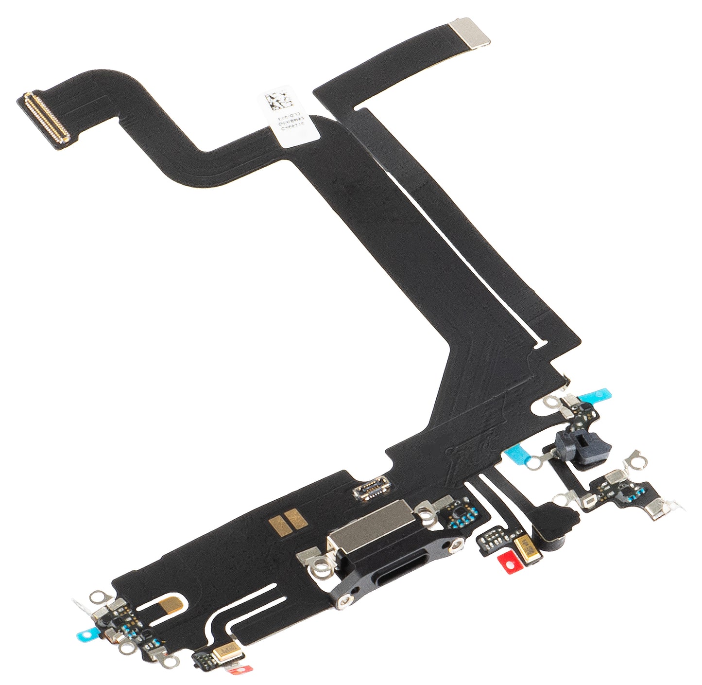 Κορδέλα με Συνδετήρα Φόρτισης - Μικρόφωνο Apple iPhone 14 Pro Max, Μαύρο