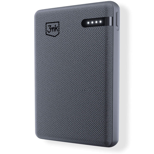 Εξωτερική Μπαταρία 3MK Pocket, 5000mAh, 12W, 1 x USB-C, Γκρι