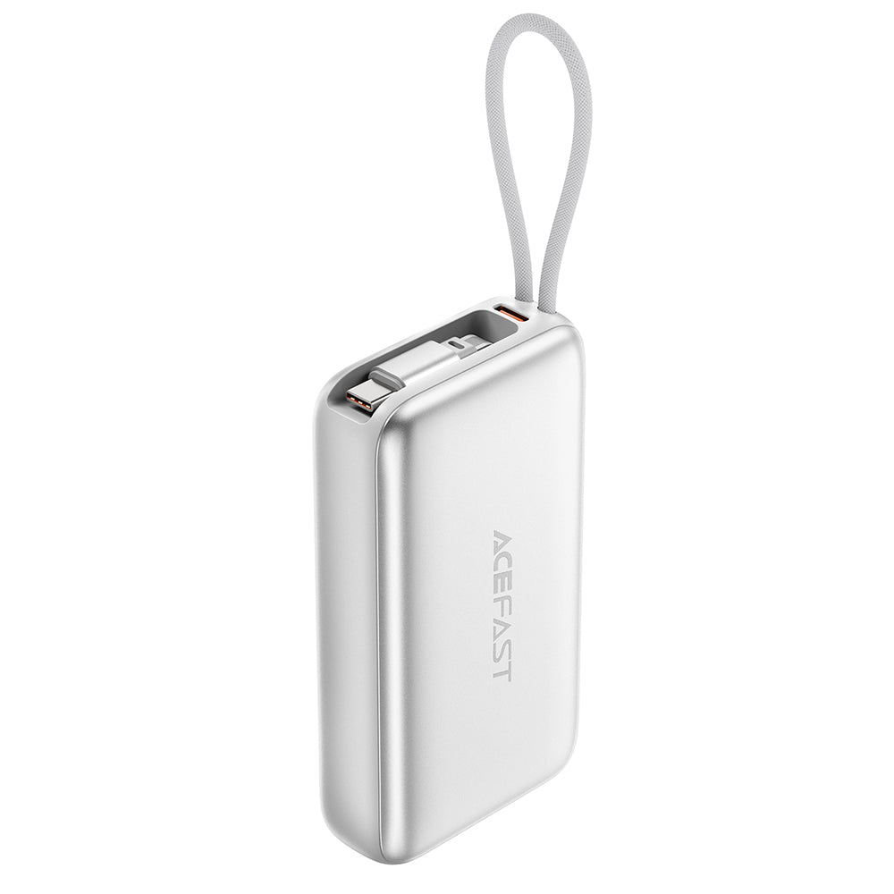 Εξωτερική Μπαταρία Acefast M32, 10000mAh, 35W, PD, 2 x USB-C, Ασημί