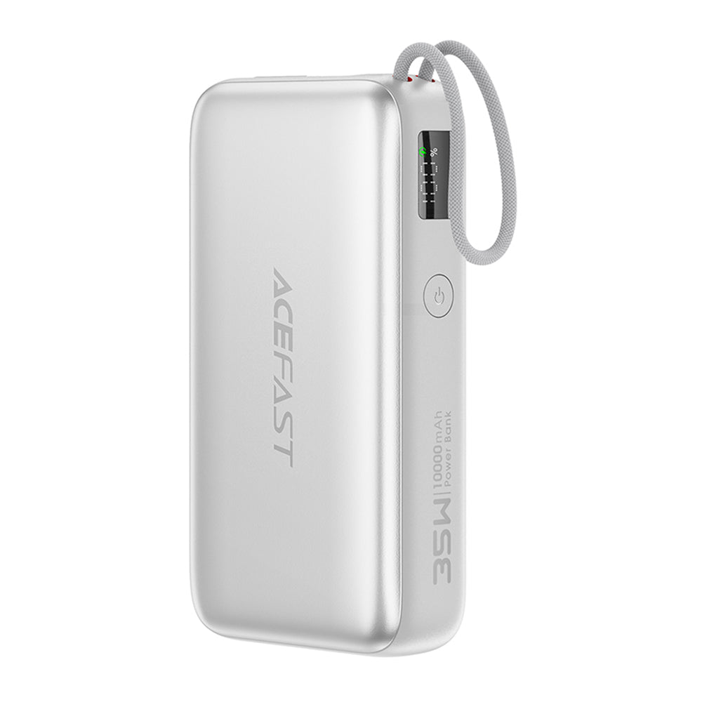 Εξωτερική Μπαταρία Acefast M32, 10000mAh, 35W, PD, 2 x USB-C, Ασημί
