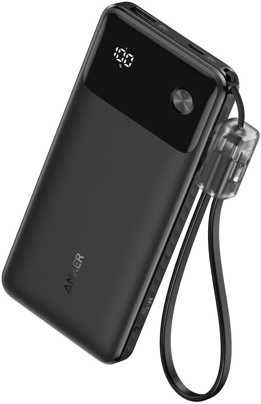 Εξωτερική Μπαταρία Anker, 10000mAh, 22.5W, QC + PD, 1 x USB-A - 1 x USB-C, Μαύρη A1388G11