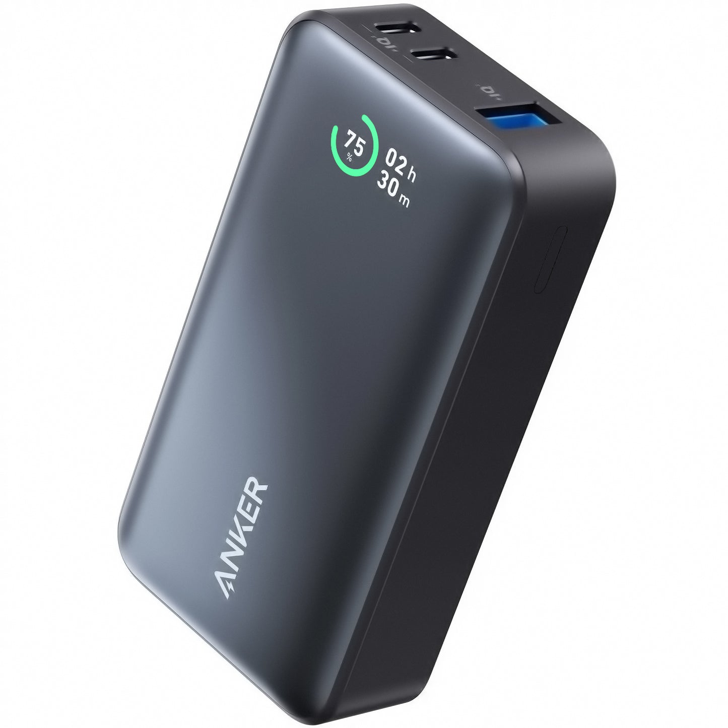 Εξωτερική Μπαταρία Anker 533, 10000mAh, 30W, QC + PD, 1 x USB-A - 2 x USB-C, Μαύρη A1256G11