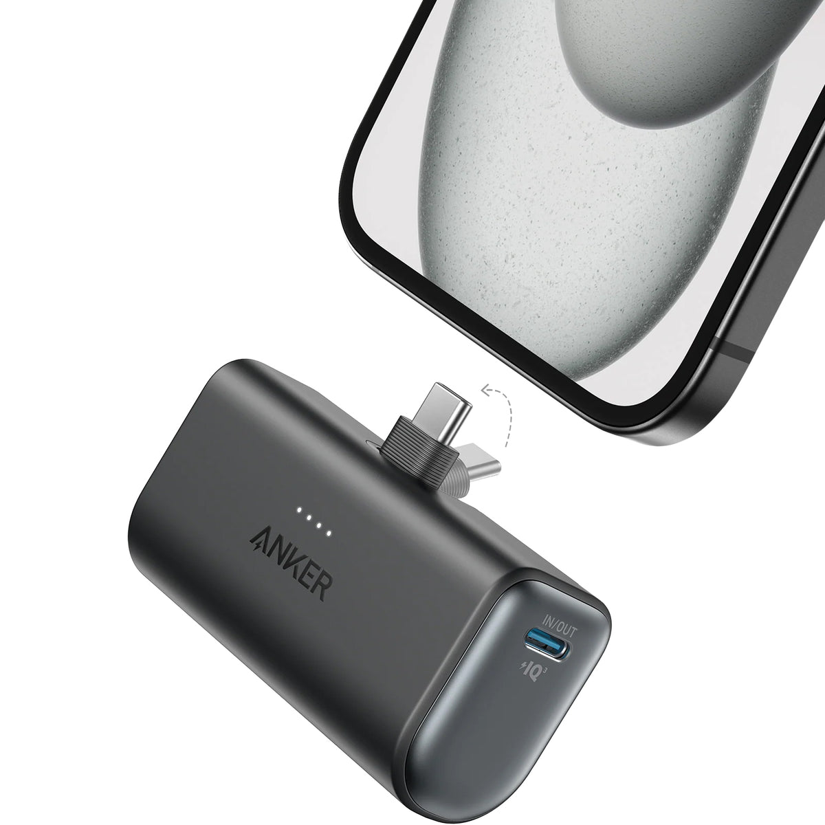 Εξωτερική Μπαταρία Anker Nano, 5000mAh, 22.5W, PD, 2 x USB-C, Μαύρη A1653H11