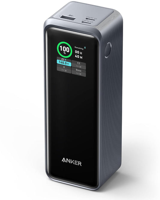 Anker Prime External Battery, 27650mAh, 250W, QC + PD, 1 x USB-A - 2 x USB-C, Black A1340011 A1340011