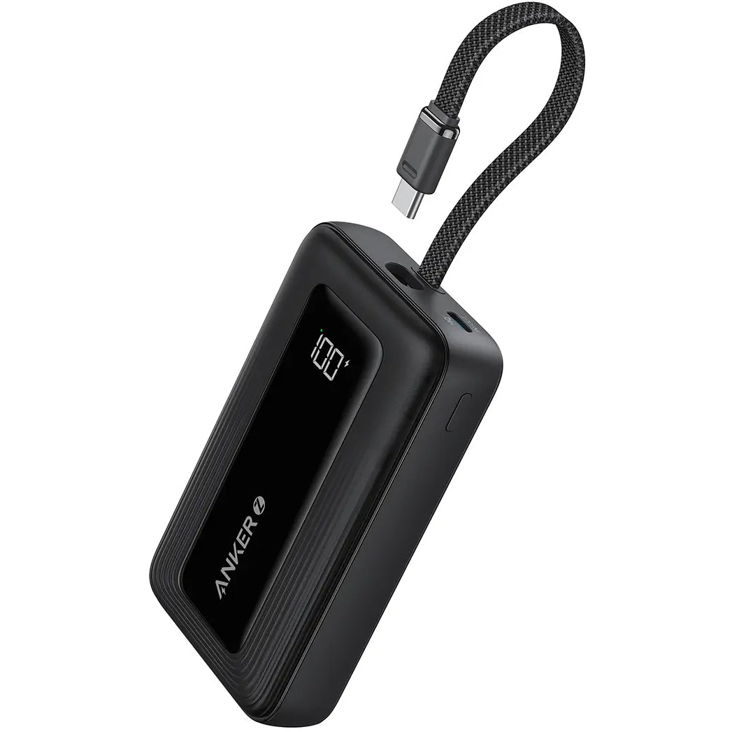 Εξωτερική μπαταρία Anker Zolo, 10000mAh, 30W, QC + PD, 1 x USB-A - 2 x USB-C, Μαύρο