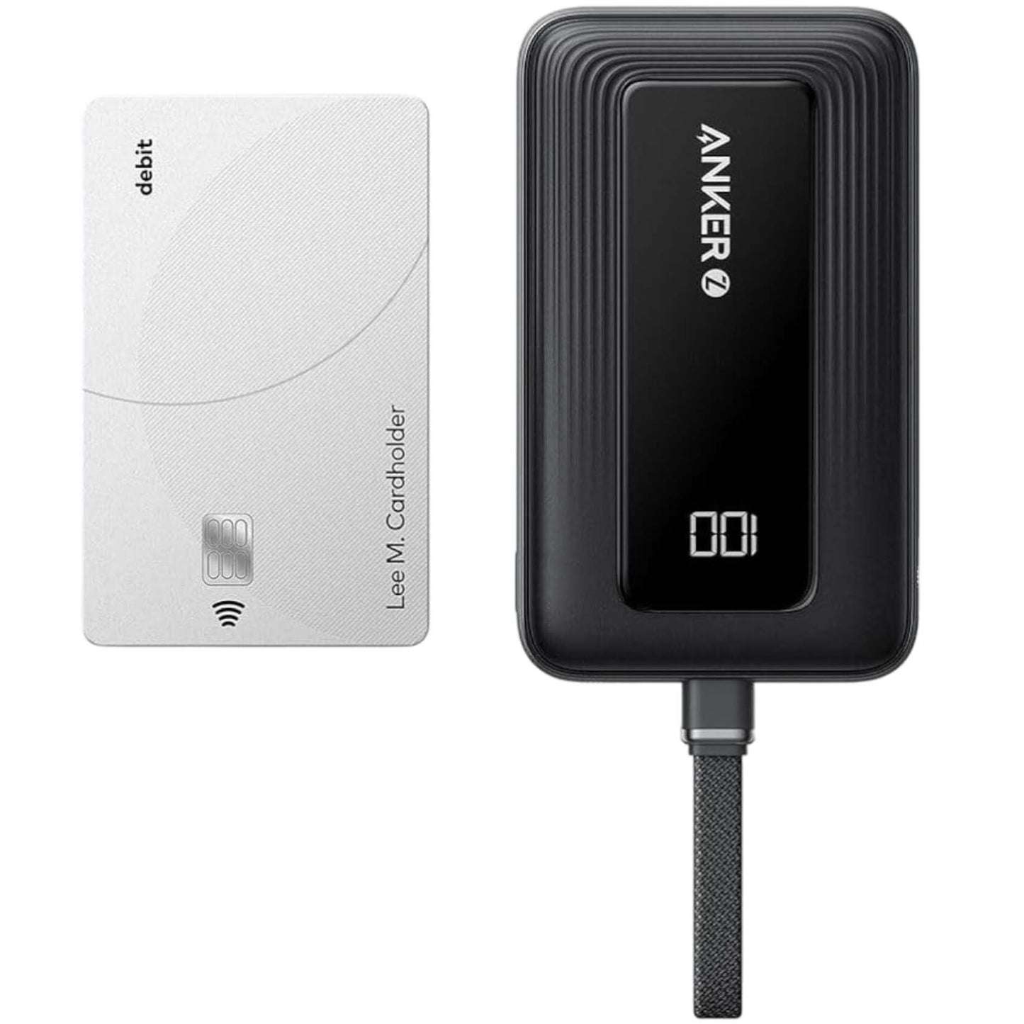 Anker Zolo External Battery, 10000mAh, 30W, QC + PD, 1 x USB-A - 2 x USB-C, Black A1688H11