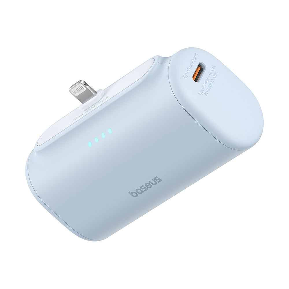 Εξωτερική Μπαταρία Baseus Compact, 5000mAh, 20W, PD, 1 x Lightning - 1 x USB-C, Μπλε P10068307313-00