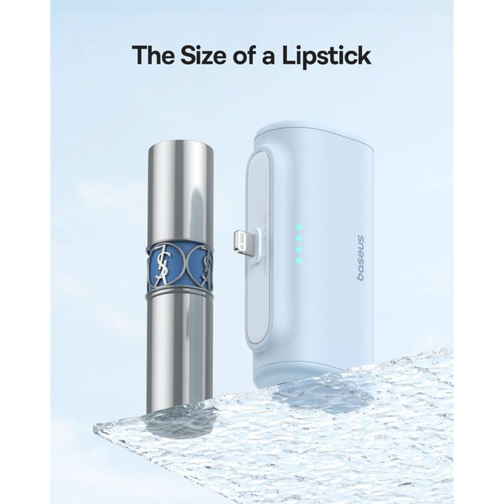 Εξωτερική Μπαταρία Baseus Compact, 5000mAh, 20W, PD, 1 x Lightning - 1 x USB-C, Μπλε P10068307313-00