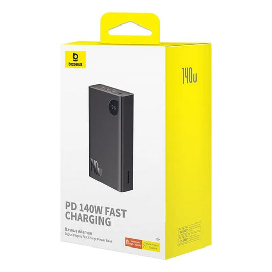 Εξωτερική Μπαταρία Baseus Adaman, 24000mAh, 140W, QC + PD, 1 x USB-C - 2 x USB-A, Μαύρη P10021508113-00