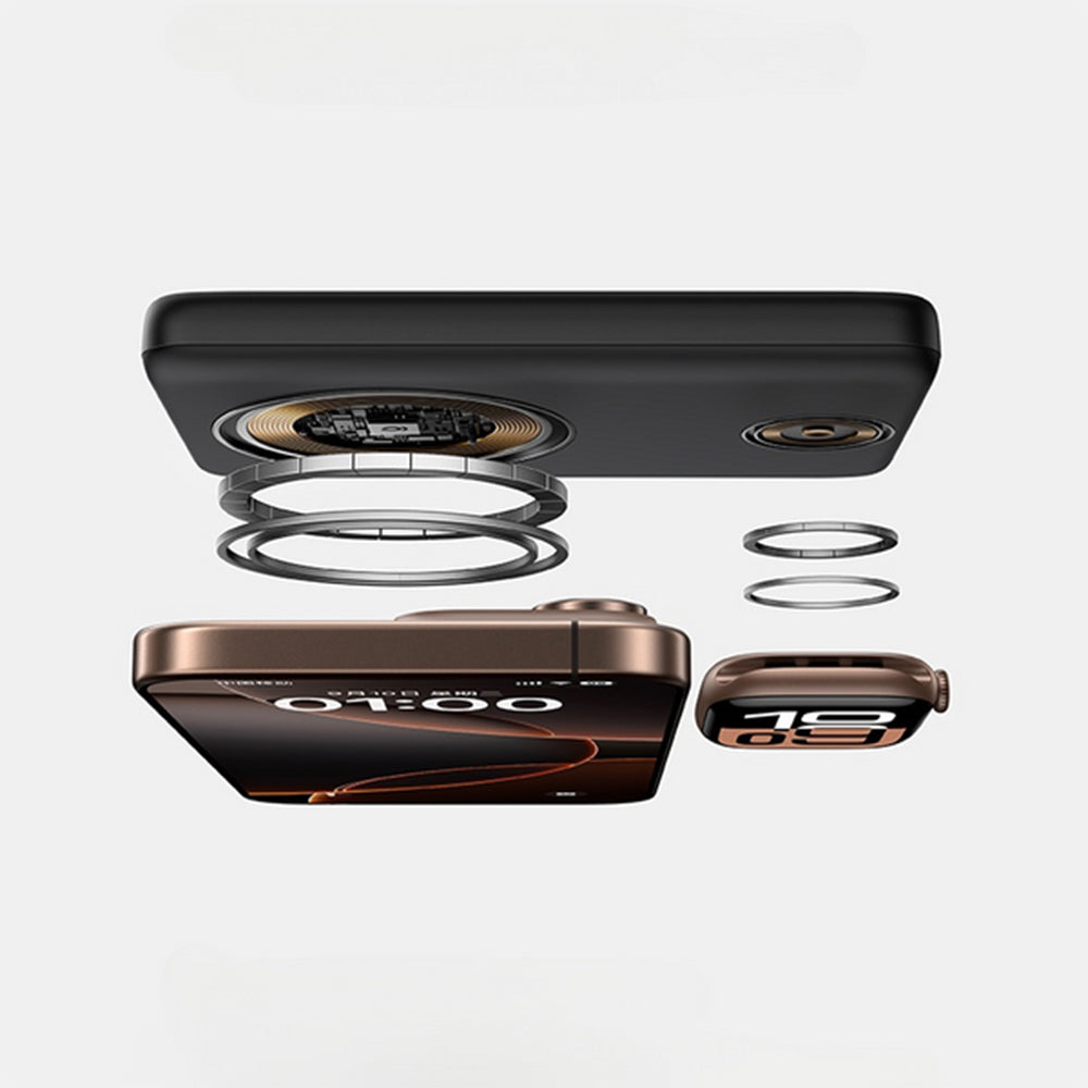 Εξωτερική Μπαταρία Baseus Bank EnerFill FT11, 10000mAh, 27W, PD + QI + FQI, 2 x QI - 1 x USB-C, Μαύρη P1008210G123-00