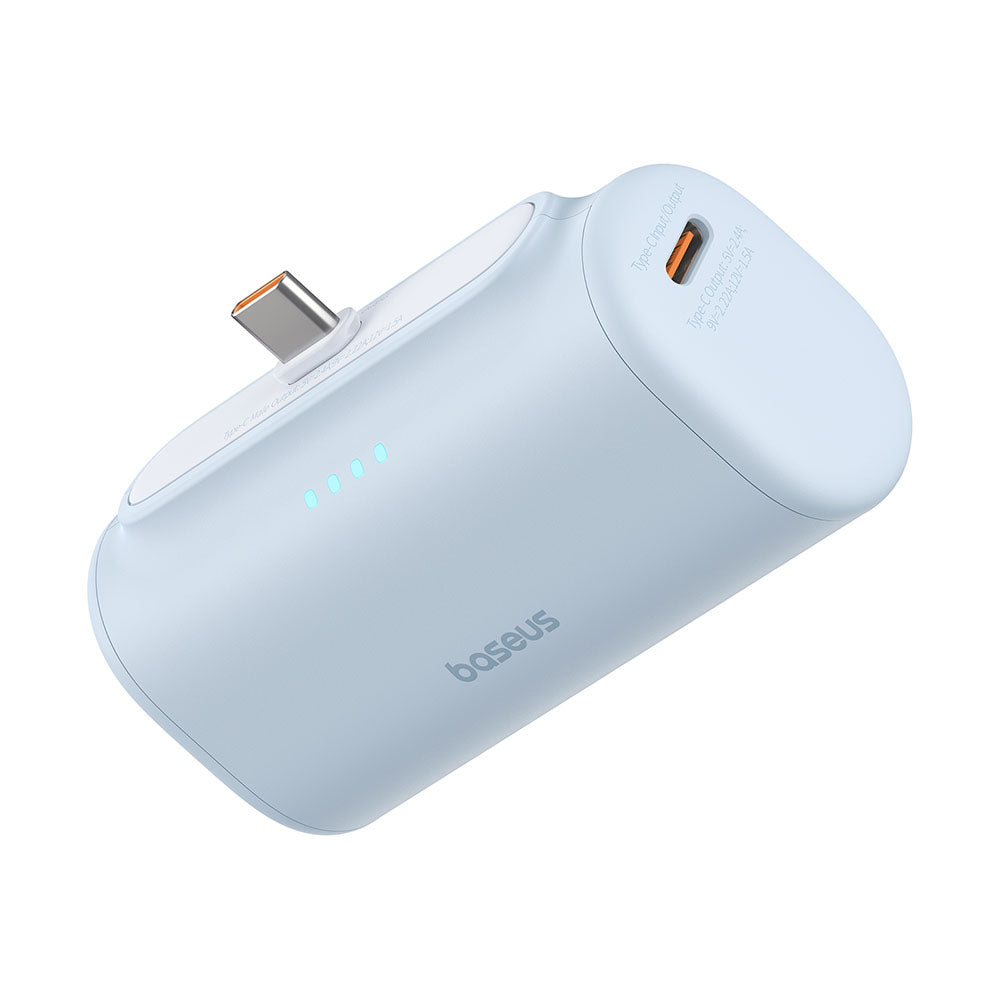 Εξωτερική Μπαταρία Baseus Compact, 5000mAh, 20W, PD, 2 x USB-C, Μπλε P10068306313-00