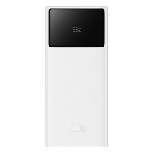 Εξωτερική Μπαταρία Baseus EnerFill FP41, 30000mAh, 22.5W, QC + PD, 1 x USB-C - 2 x USB-A, Λευκή