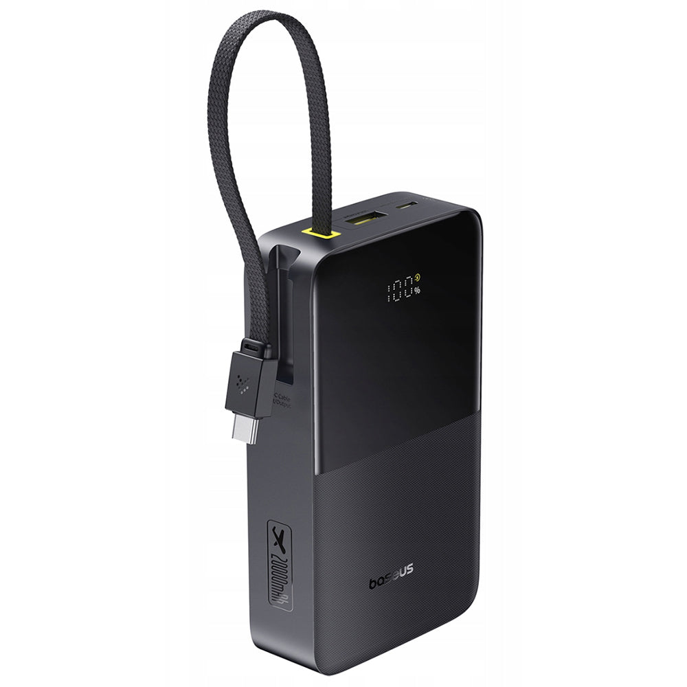 Εξωτερική Μπαταρία Baseus EnerFill Bipow2 Pro, 20000mAh, 22.5W, QC + PD, 1 x USB-A - 2 x USB-C, Μαύρη E0027701